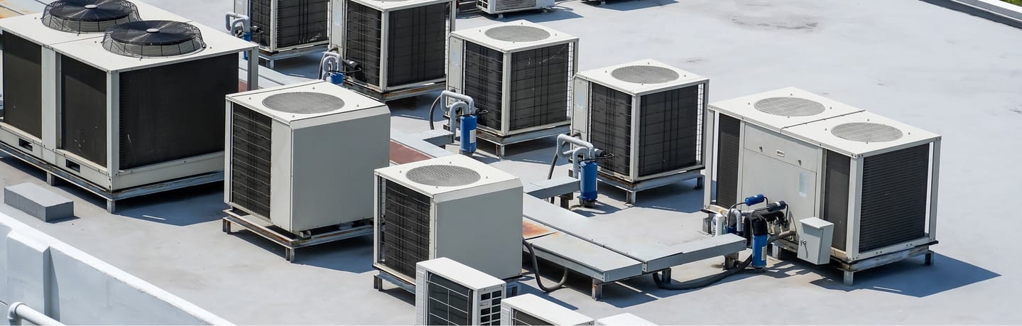 HVAC team on roof