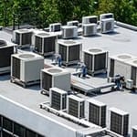 HVAC professionals performing job