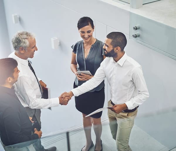 businessmen shaking hands